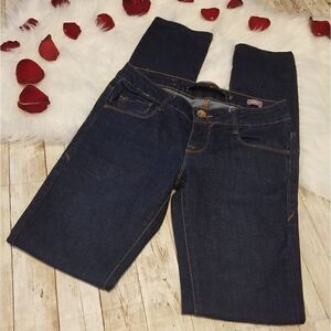 Zara denim rules by trf skinny dark wash jeans